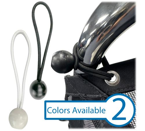 9in. • Looped Bungee Cord • Moulded Ball Handle Tie-Down