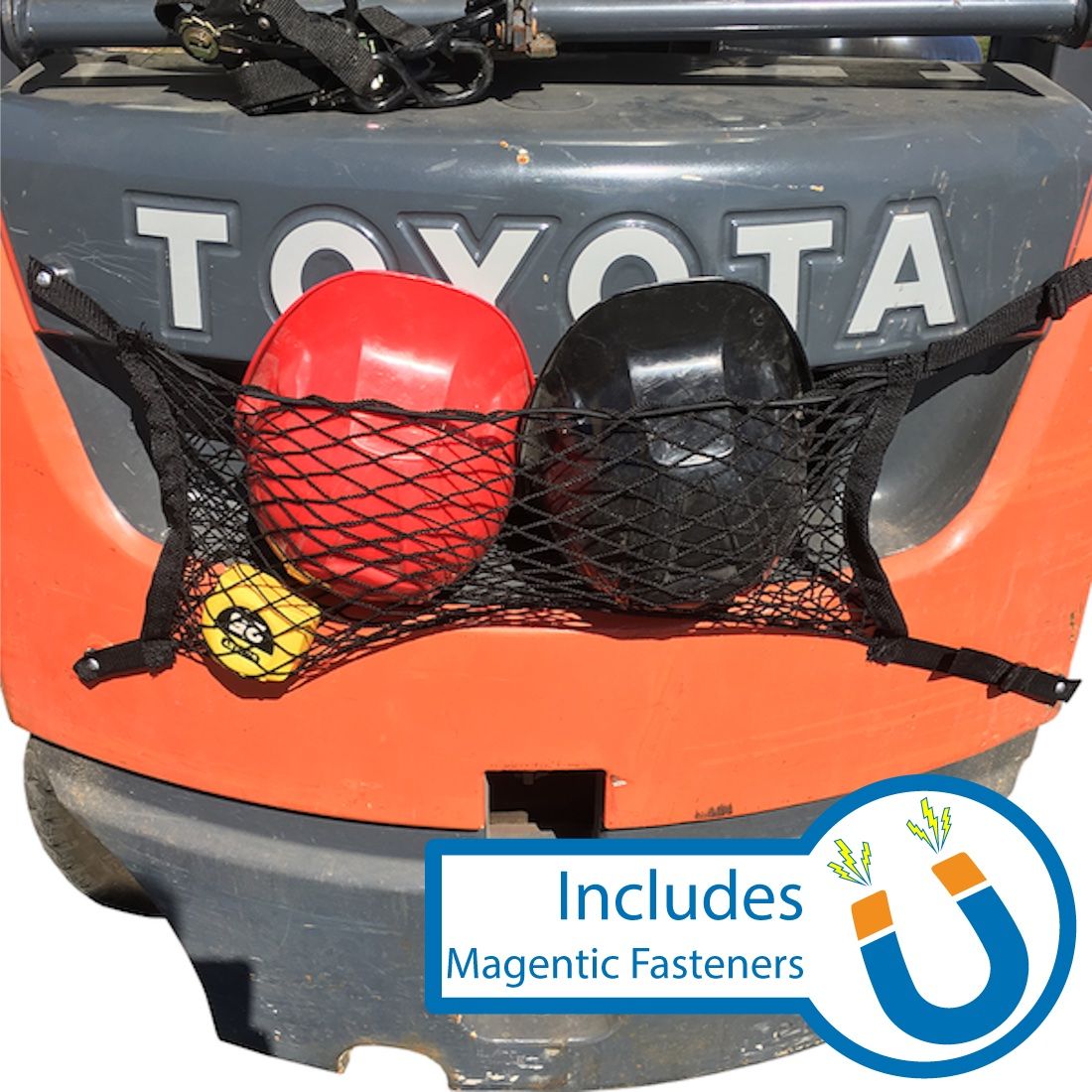 Magnetic forklift pocket organizer
